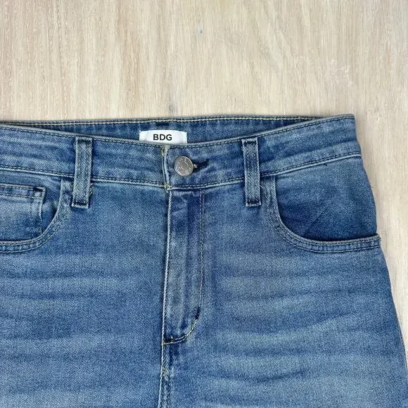 BDG Urban Outfitters High Rise Crop Kick Flare Casual Denim Edgy Grunge Jeans 27 - Picture 3 of 16